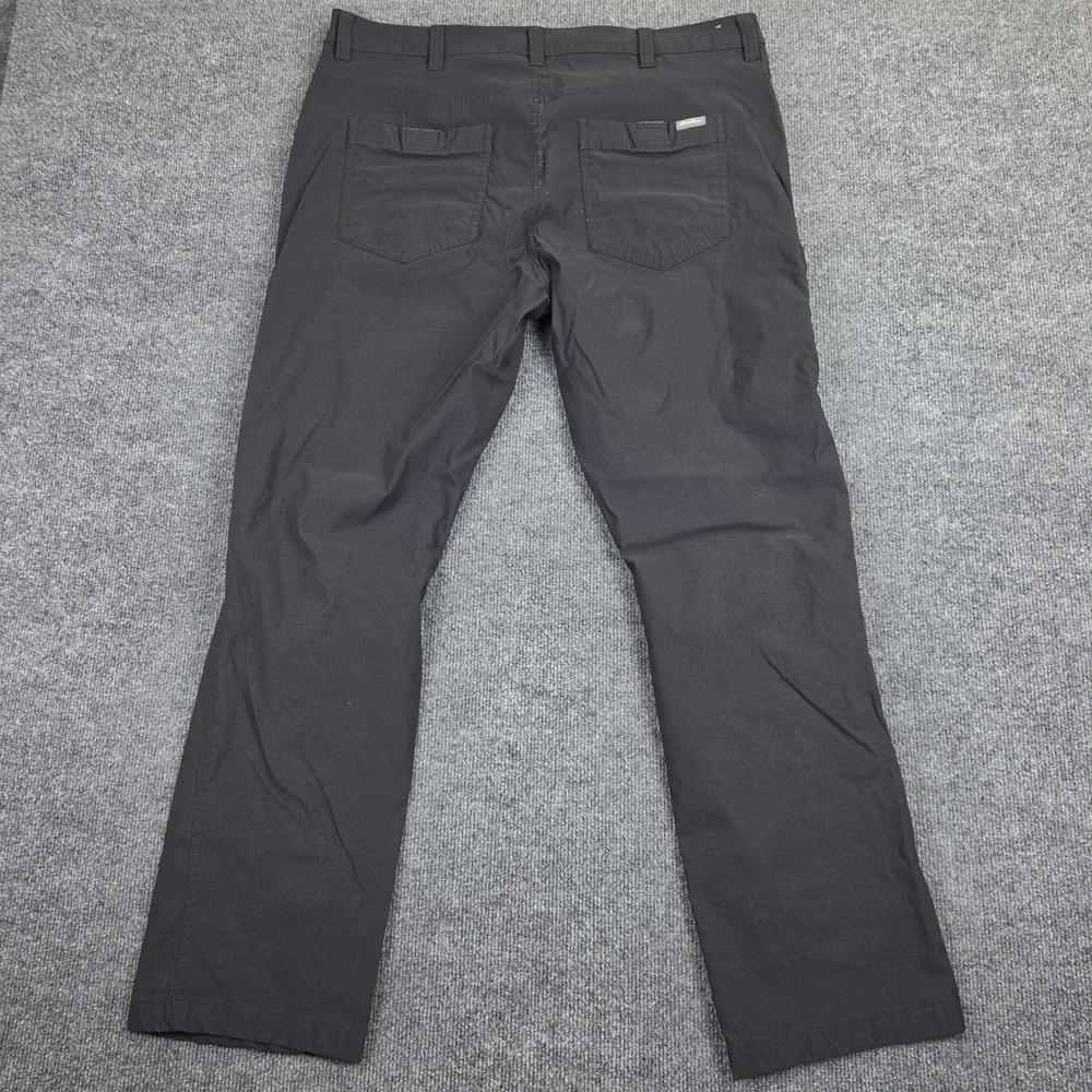 Eddie Bauer Tech Pants Men's 40x32 Stretch Hiking Outdoor Straight Leg Black